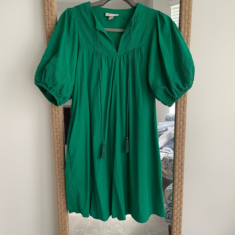 knox rose green dress Short Sleeve A-Line Pink